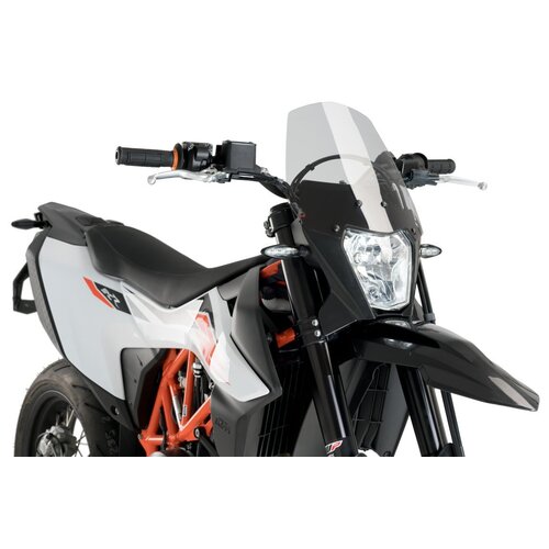 Puig Naked New Generation Sport Screen For KTM 690 Enduro R/SCM R (Light Smoke) 
