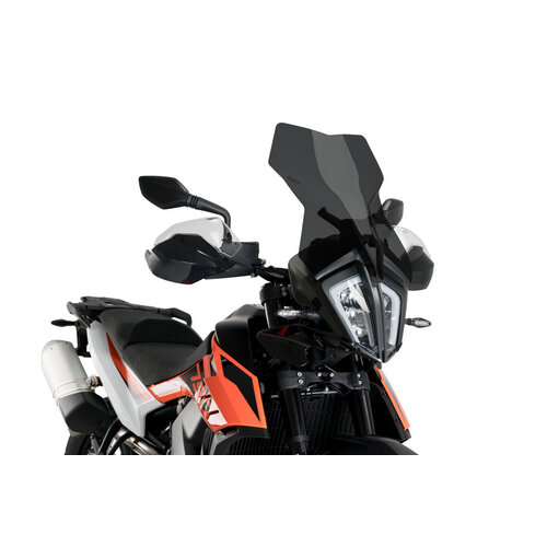 Puig Touring Screen To Suit KTM 790 Adventure / R (2019 - Onwards) - Dark Smoke