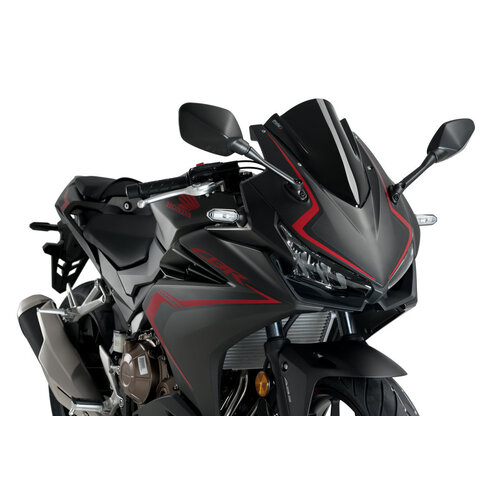 Puig Z-Racing Screen For Honda CBR500R (2019 - Onwards) - Black