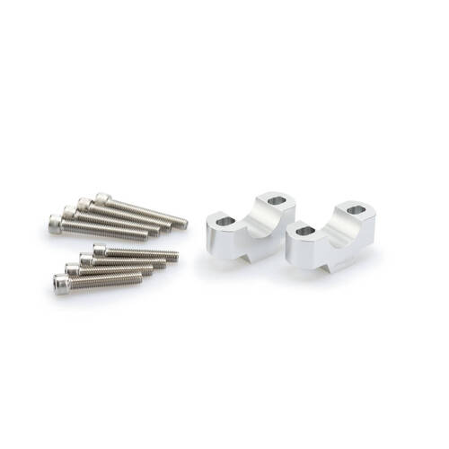 Puig 20mm Risers To Suit Various Models (Silver)