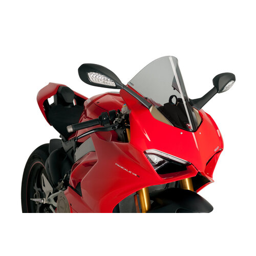 Puig R-Racer Screen Compatible With Ducati Panigale 1100 V4/R/S/SP (Light Smoke)