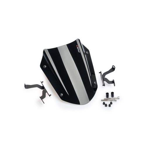 Puig Naked New Generation Adjustable Sport Screen For Ducati Diavel 1260/S (2019 - Onwards) - Black