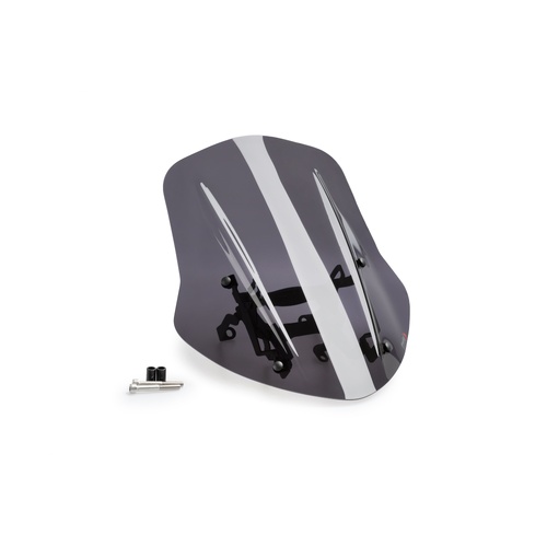 Puig Naked New Generation Adjustable Touring Screen For Ducati Diavel 1260/S (2019 - Onwards) - Dark Smoke