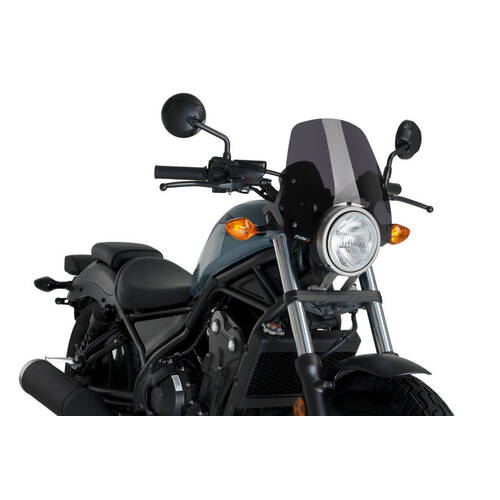 Puig New Generation Sport Screen For Honda CMX 500 Rebel (Dark Smoke)