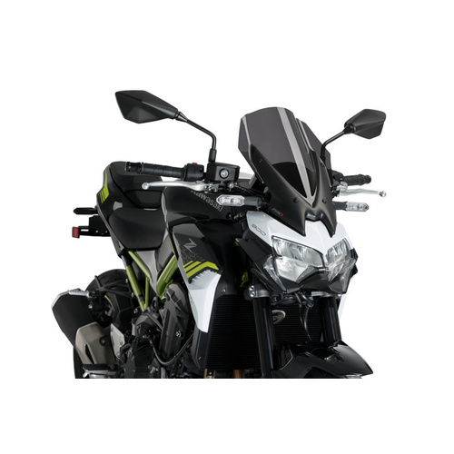 Puig Naked New Generation Touring Screen To Suit Kawasaki Z900 (2020 - Onwards) - Dark Smoke