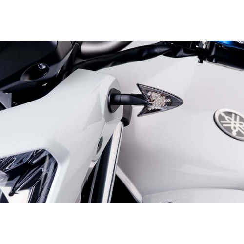Puig Turn Signal Support For Various Yamaha Models (Black)