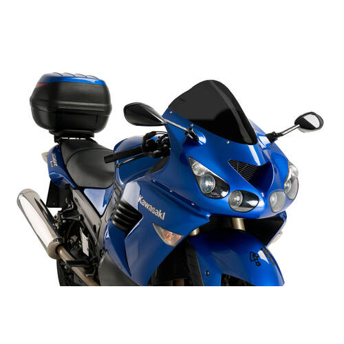 Puig Racing Screen For Kawasaki ZZR1400 2006 - Onwards (Dark Smoke)