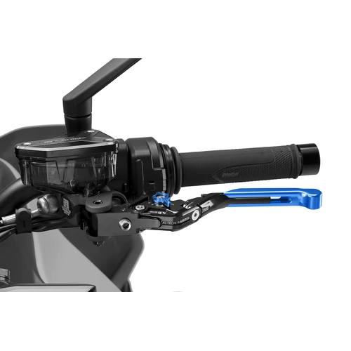 Puig Foldable And Extendable Clutch Lever 4.0 (Blue Extension, Blue Adjuster)