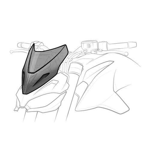 Puig New Generation Sport Screen For Yamaha XT660X (2007-2016) - Smoke