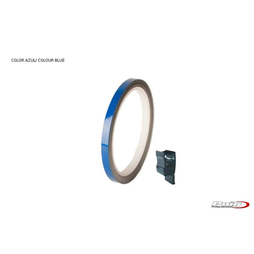 Puig Universal Wheel Rim Strips (Blue) With Applicator