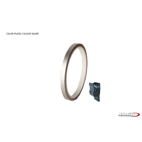 Puig RIM STRIP 6 METERS+APLICATOR C/SILVER