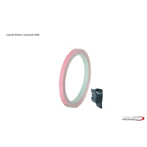 Puig Universal Wheel Rim Strips (Pink) - With Applicator