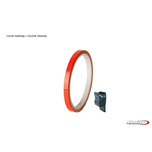 Puig Universal Wheel Rim Strips (KTM Orange) - With Applicator