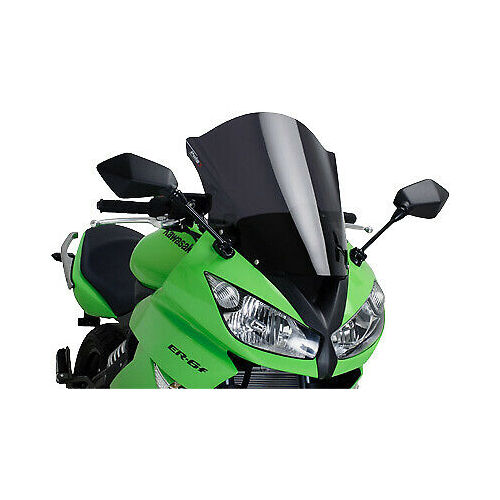 Puig Racing Screen For Kawasaki ER-6F 2009-2011 (Dark Smoke)