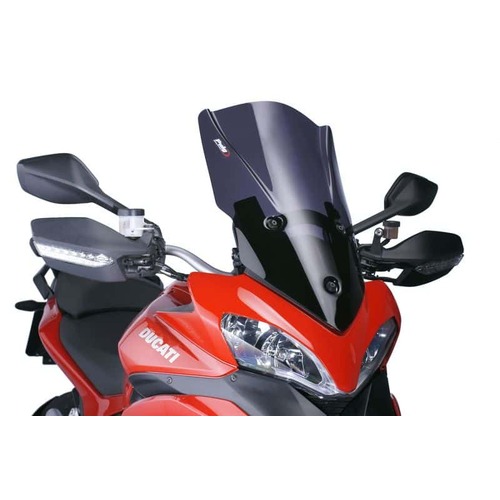 Puig Touring Plus Screen For Ducati Multistrada 1200/S (2010 - 2012) - Dark Smoke