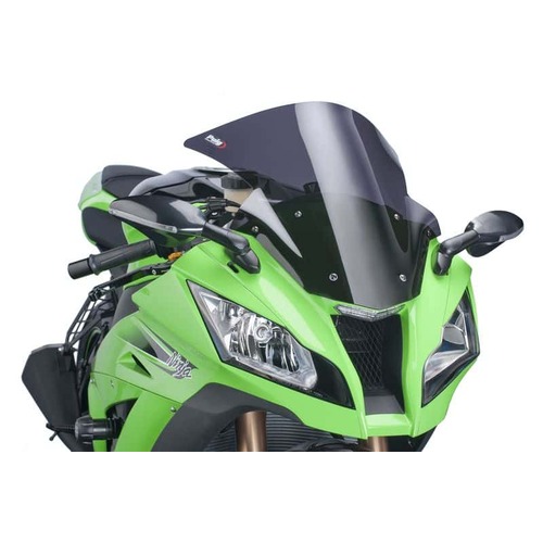Puig Standard Screen Compatible with Kawasaki ZX-10R 2011 - 2015 (Dark Smoke)