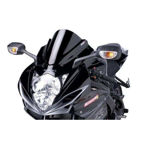 Puig Z-Racing Screen To Suit Suzuki GSX-R600/750 (Black)
