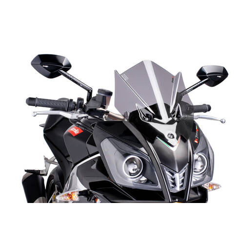 Puig Z-Racing Screen To Suit Aprilia Tuono V4R (2011-2014) - Light Smoke