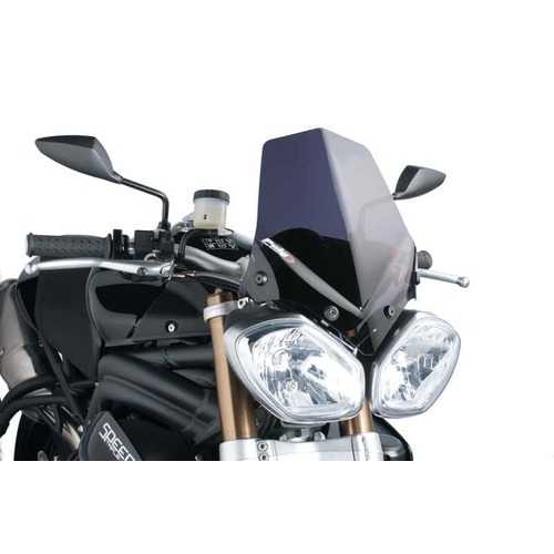 Puig New Generation Sport Screen to Suit Triumph Speed Triple/R Street Triple/R (Dark Smoke)