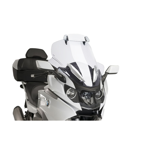 Puig VISOR MULTI-ADJUSTABLE W/TEMPLATE 325X102MM C/CLEA