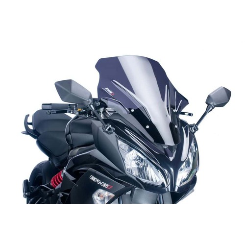 Puig Touring Screen To Suit Kawasaki ER-6F 2012-2016 (Dark Smoke)