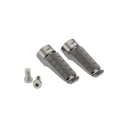 Puig PAIR FOOTRESTS HI-TECH PILOT RIGHT/LEFT C/TITANIUM