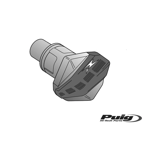 Puig PAIR PUCKS NYLON+CAPS MOD.R12/85MM/M10 C/WHITE
