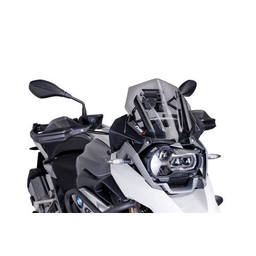 Puig Sport Screen Compatible with Various BMW R1200GS & R1250GS  Models (Dark Smoke)
