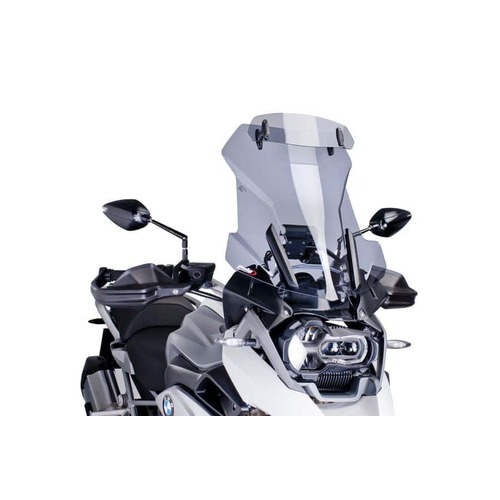 Puig Touring Screen + Visor For Various BMW R1200 GS Models (Light Smoke)