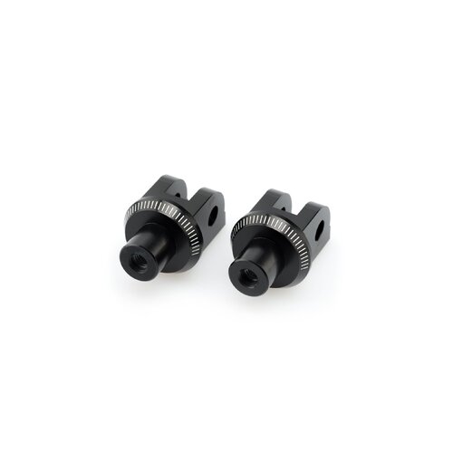 Puig Racing Footpeg Adaptors For Various Kawasaki Models (Black)
