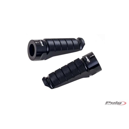 Puig Rear Footpeg Adaptors To Suit Kawasaki ZX10R 2011 - 2015 (Black)