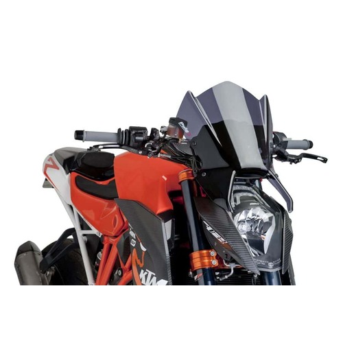 Puig New Generation Sport Screen For KTM 1290 Superduke R 2014 - 2016 (Dark Smoke) 