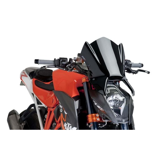 Puig New Generation Sport Screen Compatible With KTM 1290 Superduke R 2014 - 2016 (Black) 