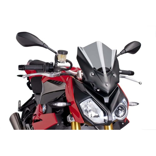 Puig New Generation Sport Screen Compatible With BMW S1000R 2014 - 2018  (Light Smoke)