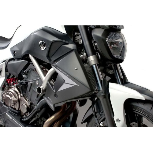 Puig Radiator Caps For Yamaha MT-07/FZ-07 2014 - 2017 (Carbon)