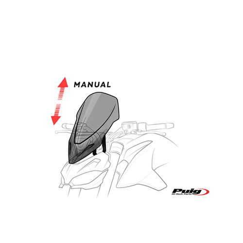 Puig WINDSHIELD NEW GEN. SPORT DUCATI DIAVEL 14-18' C/C