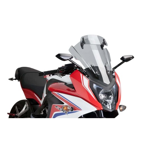 Puig Touring Screen With Visor Compatible With Honda CB650F 2014 - 2020 (Light Smoke)
