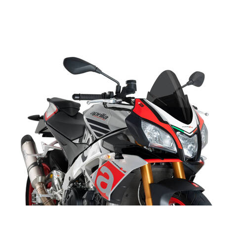 Puig Z-Racing Screen Compatible with Various Aprilia Tuono Models (Dark Smoke)