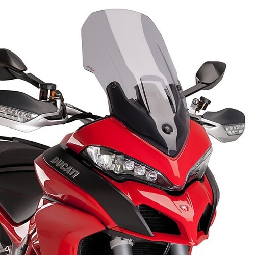 Puig Touring Screen For Various Ducati Multistrada Models (Light Smoke)