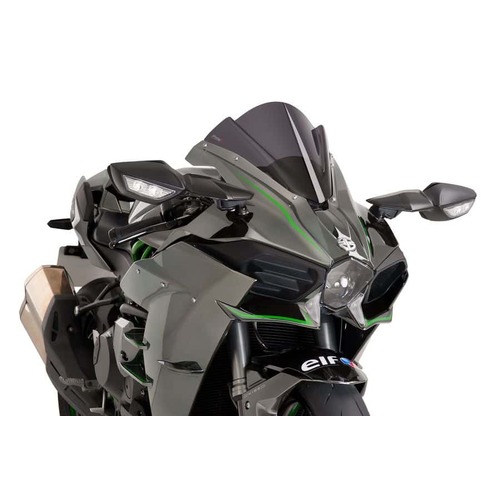 Puig Z-Racing Screen For Kawasaki Ninja H2 (2015 - 2020) - Dark Smoke