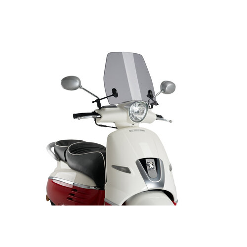Puig Trafic Screen For Peugeot Django Heritage 50/125/150 (2016 - Onwards) - Smoke