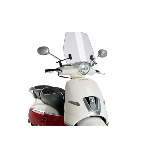 Puig Trafic Screen For Peugeot Django Heritage 50/125/150 2016 - Onwards (Clear)