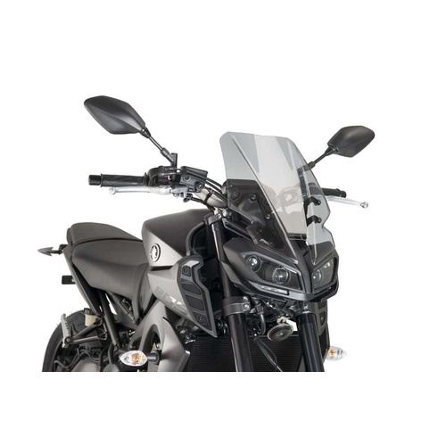 Puig Naked New Generation Touring Windshield To Suit Yamaha MT-09 2017 (Smoke)