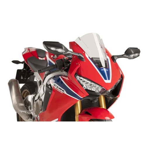 PUIG 2mm Z-Racing Screen For Honda CBR1000RR (2017-2019) - Clear - Race Use Only