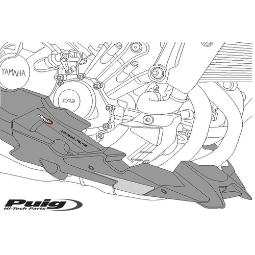 Puig ENGINE SPOILER Z650 17-18' C/BLACK