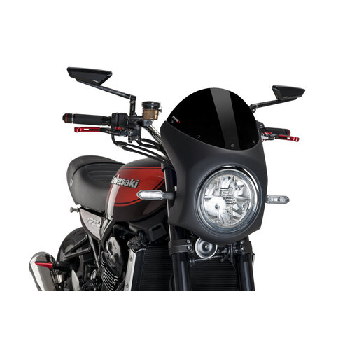 Puig Retro Semi Fairing For Kawasaki Z900 RS / SE (2018 - Onwards) - Black