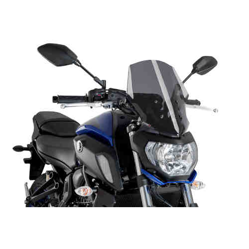 Puig New Generation Touring Screen For Yamaha MT-07 2018-2020 (Dark Smoke)