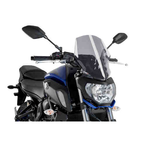 Puig New Generation Touring Screen For Yamaha MT-07 2018-2020 (Light Smoke)