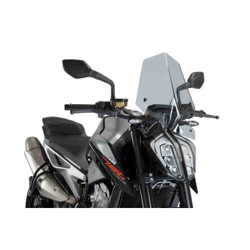 Puig New Generation Sport Screen To Suit KTM 790/890 Duke (Light Smoke)
