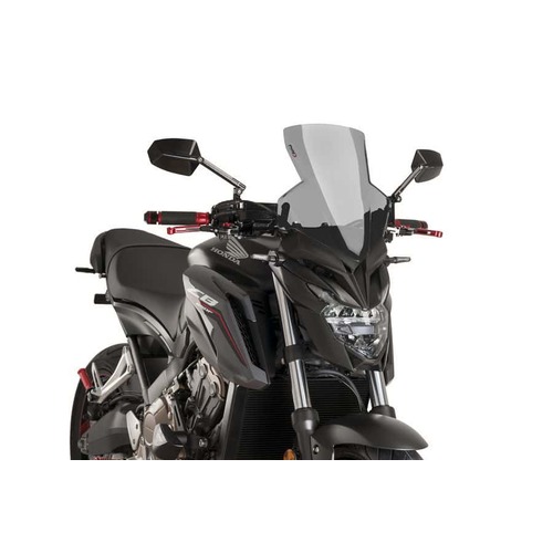 Puig New Generation Sport Screen For Honda CB650F 2014 - 2020 (Dark Smoke)
